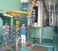 Automatic Spray Coating Production Line, Pretreatment Area