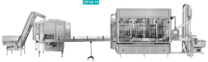GF Line, Full Automatic Plastic Bottle Filling Press Screw Capping Line, GF4816