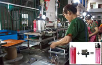 31 Automatic Lighters Heads Assembly Machine FTFBS200 Flint Style