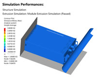 09 Structure Simulation of Simulation Performances Extrusion Simulation Module Extrusion Simulation Passed