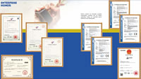 09 Patents and Certificates of Plastic Rubber Elastomer Crushers Electronics Shredders