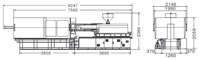 Plastics Injection Machine, Dimensions, SE500-3500