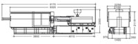 Plastics Injection Machine, Dimensions, SE600-4380