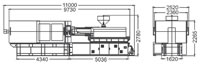 Plastics Injection Machine, Dimensions, SE780-6460