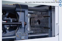11 Reliable Clamping Unit, T-Slot Clamping Unit, Extended Widened Clamping Guide, Perfect Mechanical Rigidity, Center Fortified Moving Plate, Fixed Plate