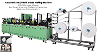 02 Automatic N95 Masks KN95 Masks Making Machine, 120-130pcs per Minute, Bus Servo Structure, Stable Performances, Welcome Customization