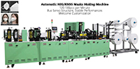 03 Automatic N95 Masks KN95 Masks Making Machine, 120-130pcs per Minute, Bus Servo Structure, Stable Performances, Welcome Customization