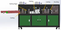 203 Automatic KF94 Fish Shaped Masks Making Machine Body Forming Device L3242xW1200xH1510mm