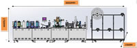 103 Overall Appearance Dimensions of Automatic N95 Masks KN95 Masks Making Machine L6500xW1500xH1750mm