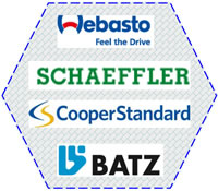 21 Plastics Welding Solutions Customers on Automotive Car Manufacturing Others Webasto SCHAEFFLER CooperStandard BATZ