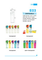 Semi-Finished Lighters Parts 10, Electronic Lighters E03, Disposable