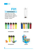 Semi-Finished Lighters Parts 15, Grinding Wheel Lighters F01, Disposable 55