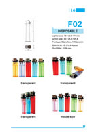 Semi-Finished Lighters Parts 16, Grinding Wheel Lighters F02, Disposable 60 Refillable