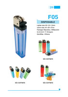 Semi-Finished Lighters Parts 20, Grinding Wheel Lighters F05, Disposable, 6-Corners