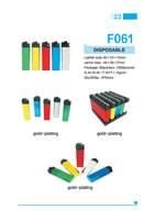 Semi-Finished Lighters Parts 22, Grinding Wheel Lighters F061, Disposable, 64