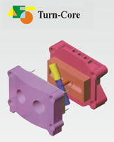 Bi-Colors Injection Machine, Turn Core Type