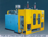 Automatic Plastics Extrusion Blow Molding (EBM) Machine, For 10L Bottle, Transparent Liquid Level Line