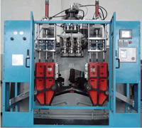 Continuous Type Plastics Extrusion Blow Molding (EBM) Machine SJY852, For Bottles Containers