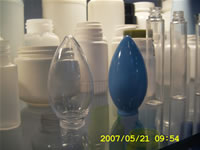 Plastics IBM Injection Blow Molding Samples Oilve Shape