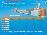WPC PVC Foam Conical Twin Screw Extruder